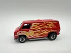 Hot Wheels Super Van Speed Machines Vintage 1974 Die Cast Red Flames Pls Read