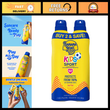 Kids Sunscreen Spray SPF 50 2 Pack - Water Sweat Resistant, Easy Application