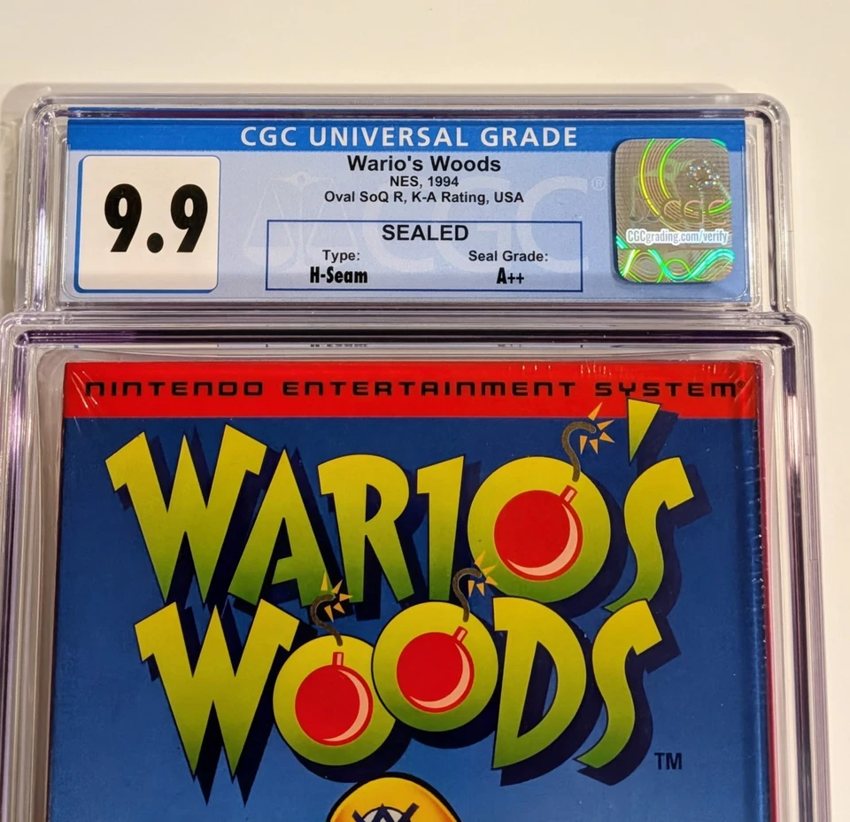 Wario's Woods CGC Graded 9.9 A++ Sealed [Oval SOQ R], NES Nintendo 1994 USA. - Image 3 of 4