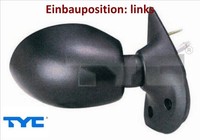 TYC 328-0068 AußEnspiegel Links Spiegel AußEn FüR Renault