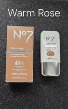 Boots No7 Match Made CUSTOM BLEND Foundation Drops - Warm Rose Discontinued-15ml