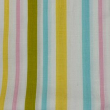 Vtg Montgomery Ward Percale Twin Flat Sheet Pastel Striped Multicolor 72x104