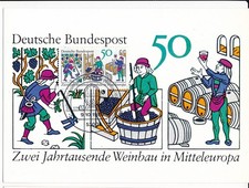 D100399 Wine Making Maximum Card Germany 1980