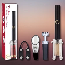 NEW Red Wine Bottle Opener Cork Remover Easy Air Pump Pressure Corkscrew Tools