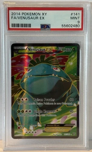 2014 Pokemon XY Venusaur EX Full Art #141 PSA 9 Mint