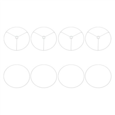 7-Zoll Lampenschirmring, 4er Set Metall Lampenschirmrahmen für Draht
