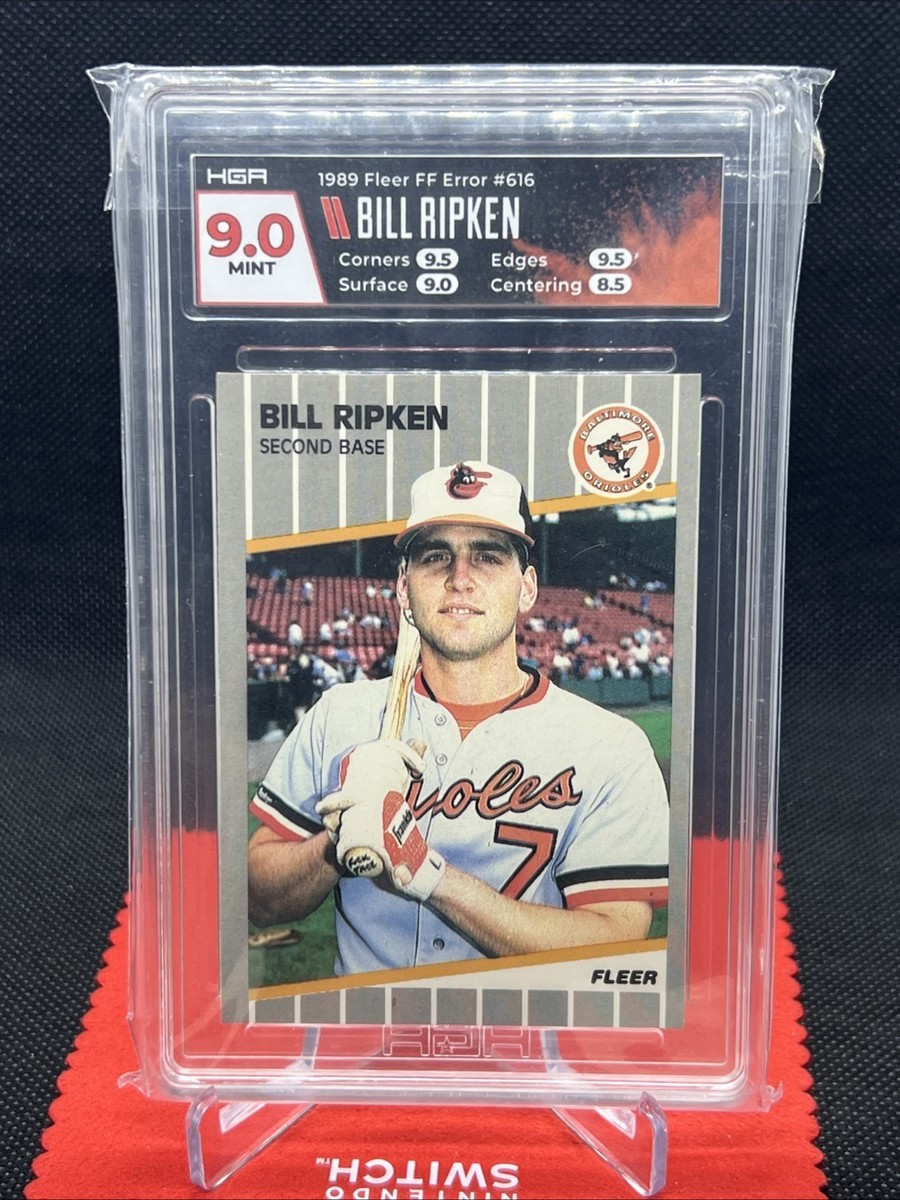 1989 Fleer Bill Ripken FF ERROR Card #616 Billy F**K Face HGA 9 | eBay