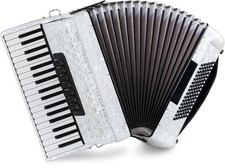 96 basses piano accordéon élève touches accordéon 3 chœurs housse blanche