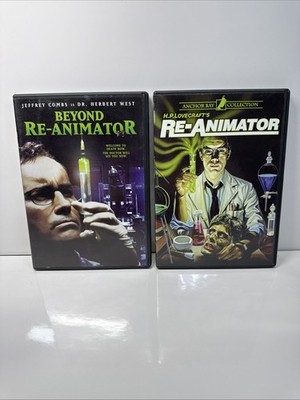Combo- Re-Animator (DVD, 1985 Film - 2 Disc Set - Insert) W/ Beyond Re-Animator