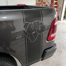 Ram Head Outline Truck Bed Decals For Dodge Ram Set Of 2 Side Bed Stripes