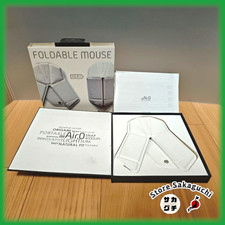 myAir.0 OriMouse Ultra Slim Foldable Wireless Bluetooth Mouse Pure White Used