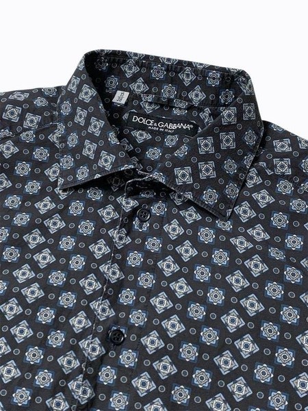 Men Dolce & Gabbana Shirt Black Cotton 36 / S / 44 #1YZD