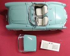 Vintage 1956 Chevrolet Corvette 124 Scale Turquoise W Removable Turquoise Top