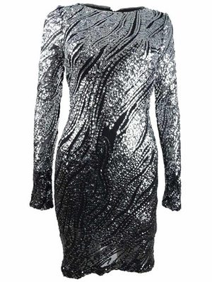 #ad #ad Aqua Women#x27;s Sequin Animal Print Sheath Dress $21.99