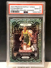 2024 Prizm WNBA Monopoly Ezi Magbegor Green Millionaire Shimmer /20 PSA 10 Storm
