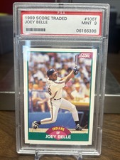 1989 Score Traded #106T Joey Belle Rookie PSA 9 Cleveland Indians RC