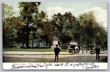Vintage Union Square New York Postcard 1907 Hand Colored