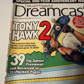 Official Dreamcast Magazine Issue 7: September/October Tony Hawk Vtg No Disc