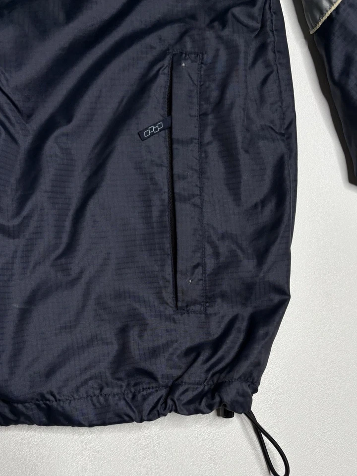 Chaqueta cortavientos vintage cuadrangular Y2K bloque de color patín XL Foto 2 de 4