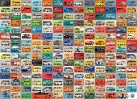 Puzzle (1000 T.) Bunte VW Bulli Welt (Eurographics) Neu/Ovp