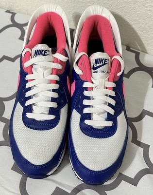 Nike Air Max 90 Flyease Shoes CU0814-101 Hyper Pink Deep Royal Blue Sz 9.5 men
