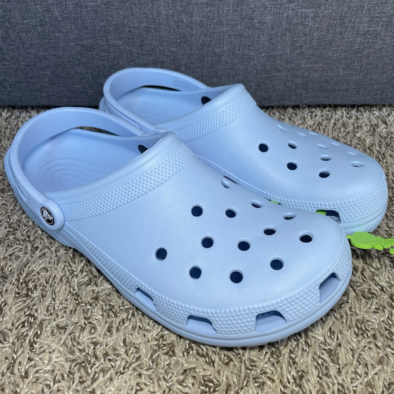 Crocs Classic Clogs Mens Size 13 Slip On Shoes Blue Calcite 10001-4NS NEW