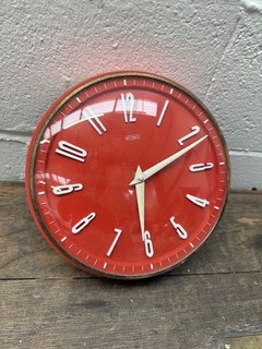 RETRO VINTAGE ORANGE / ROT METAMEC WANDUHR