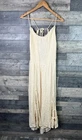 Free People Maxi Dress Size Medium Ivory Beige Siren Nights Boho Flowy Free-est