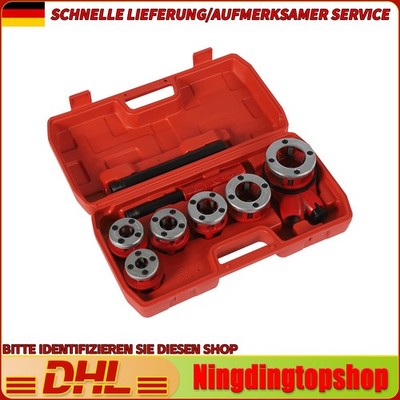 Rohr Gewinde Ratsche Ratchet Pipe Threader Kit Profi Tragbare Rohr Werkzeug Satz