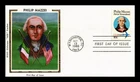 DR JIM STAMPS US COVER PHILIP MAZZEI PATRIOT AIR MAIL FDC COLORANO SILK CACHET