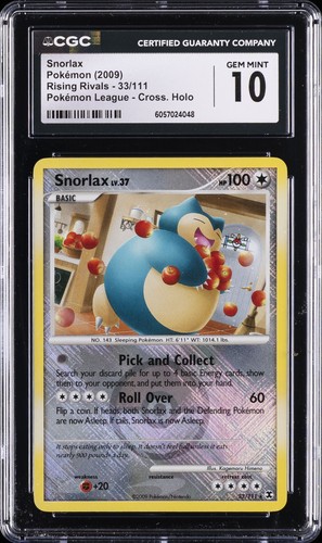 Snorlax graded CGC 10 for sale on eBay