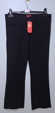 Petite Miss Sexy Black Zip/button Regular  Leg Trousers Size 14