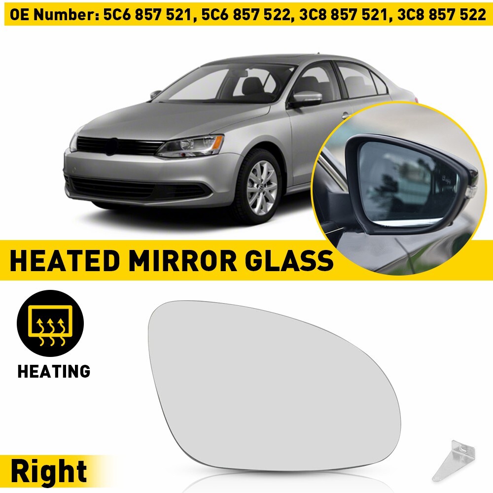 Garage-Pro Driver Side Mirror For 2012-2015 Volkswagen Passat - Heated, Power, Signal Light, Left Side
