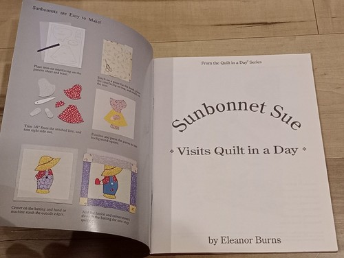 Quilt in a Day Sunbonnet Sue Visits Quilting Patterns Book Eleanor Burns Vintage - Picture 7 of 9