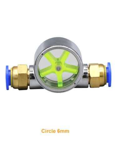Water Flow Indicator 6mm 8mm 10mm 12mm Acrylic Metal CNC Router Water Flow Meter - Picture 20 of 31