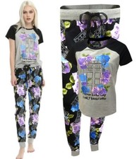 Dr. Who "I Never Know Why I Only Know Who" 2-Piece Lounge Shirt  Pants Set