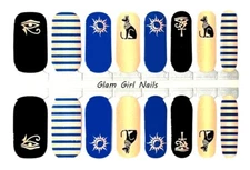 Eye of Anubis Nail polish strips / Nail Wraps / Nail Stickers