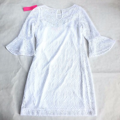 NWT Lilly Pulitzer White Fontaine Dress Medium eBay