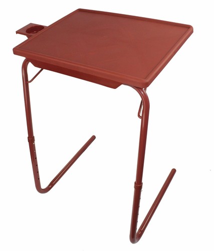 Portable TV Tray Table w/Cup Holder - Adjustable Folding Multipurpose Table Maid - Picture 27 of 38