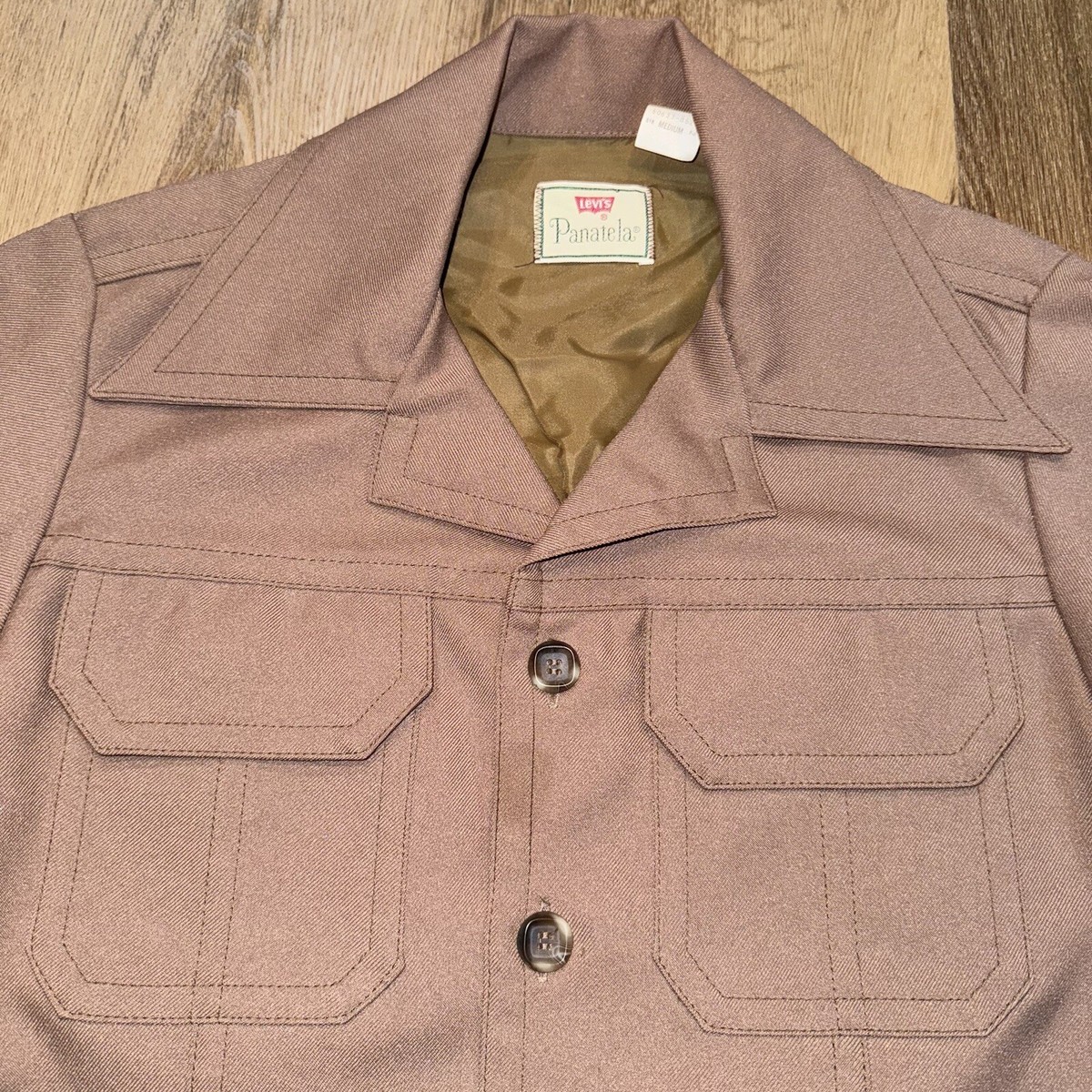 Vtg Levis Panatela Jacket Mens Leisure Suit Blazer Coat Levi
