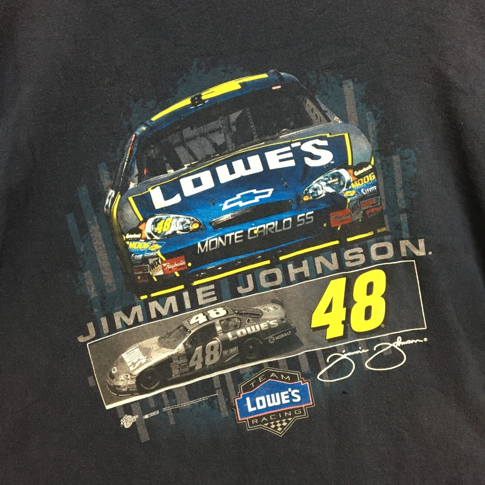 Camisa De Colección Jimmie Johnson Ganador Círculo Extra Grande Para Hombre Azul NASCAR Carreras Foto 2 de 4