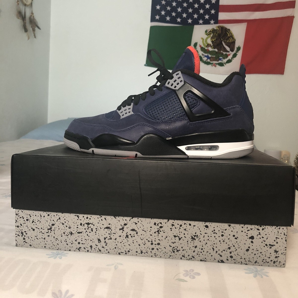 シューズ(男性用) Jordan 4 Retro Winter  Blue 29cm CQ9597-401 Nike Air Jordan 4 Retro Winterized Loyal Blue