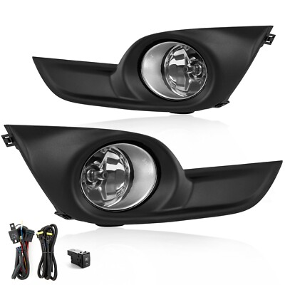 Fog Light Kit With Wiring & Switch – Fits 2007-2012 Nissan Altima (Halogen, Clear Lens)