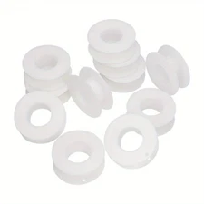 Plastic Empty Spool for Wire White Thread Bobbins Jewelry Tools 55x20mm