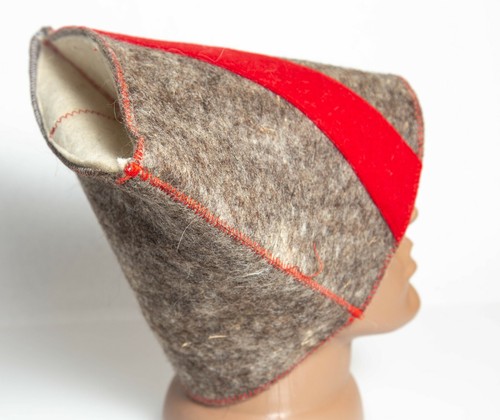Woolen felt sauna hat wool FELTED Sauna hat Cossack Papakha Kubanka - Picture 7 of 9