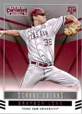 2015 Panini Contenders School Colors #32 Grayson Long Rookie Texas A&M Aggies