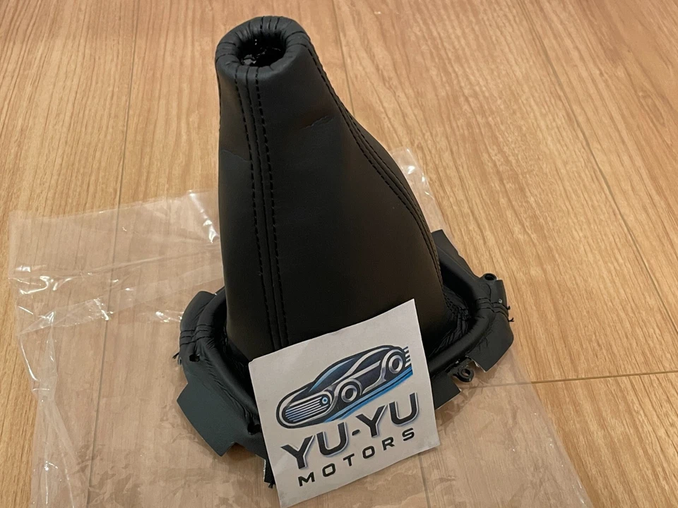 Subaru Genuine Impreza WRX GC8 GF8 Forester SF Black Leather Shift Boot OEM JDM Foto 4 de 4
