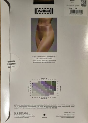 Sonderofferte: WOLFORD Tights NEON 40 (18391), M, dark earth green, NEU&OVP - Bild 2 von 4