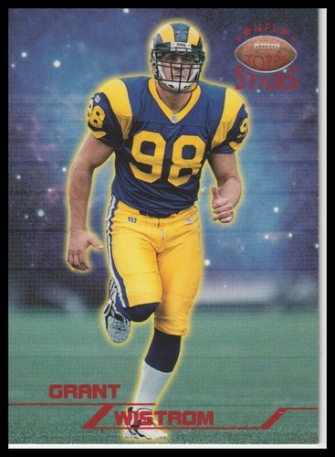 1998 Grant Wistrom Rookie Topps NFL Stars Football RC,SN #/8799 #71 Rams