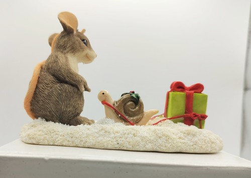 VTG Charming Tails Figurine " Waiting For Christmas" Limited Edition #3268/14000 - Picture 3 of 6